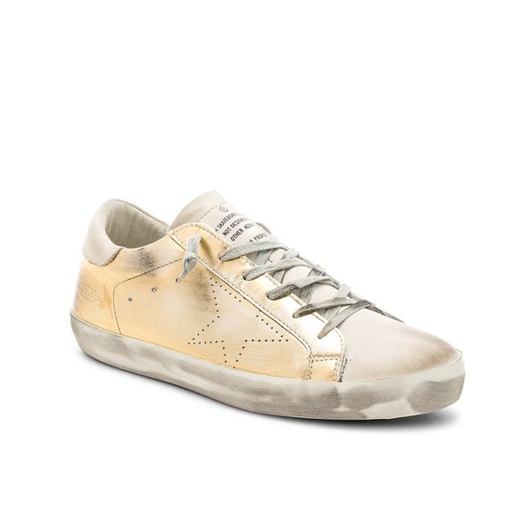 Golden Goose Shoes - Golden Goose Superstar Gold Size 36 Gold Leather
